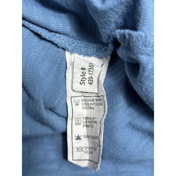 MODODOC Los Angeles Blouse Womens Size M Blue Stretch Thermal 3/4 Sleeve Tee - Picture 4 of 7